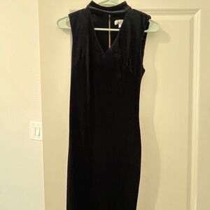 Calvin Klein Women's Velvet Choker Sheath Dress